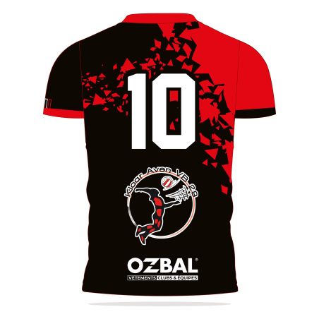 MAILLOT DE MATCH VOLLEYBALL CLASSIC FEMME Manches courtes - AOZ-700VF- KLOAR AVEN VOLLEY