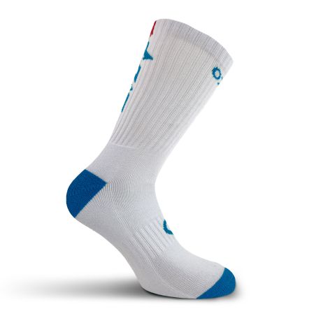 CHAUSSETTES MI-HAUTES OZBAL EVO PULSE – BLANC/BLEU