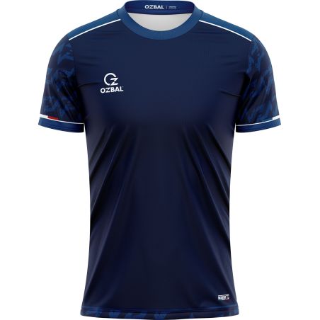 MAILLOT ECHAUFFEMENT FEMME OZBAL EVO PULSE – Manches Courtes - BLEU MARINE