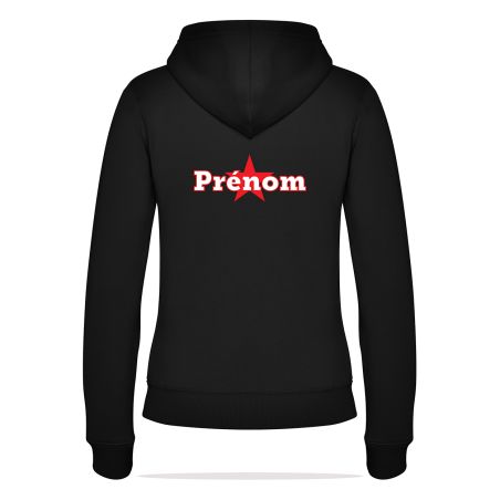 SWEAT ZIPPÉ CAPUCHE COTON FEMME - R6425 - HERBADILLA BASKET