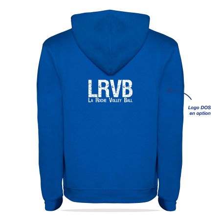 SWEAT A CAPUCHE COTON Homme / Enfant - R1067H/E - LA ROCHE VOLLEYBALL