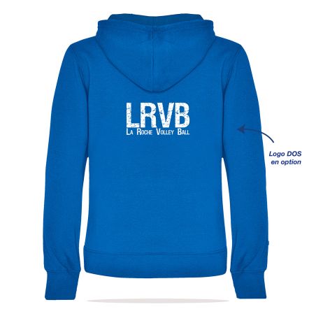 SWEAT A CAPUCHE COTON Femme - R1068 - LA ROCHE VOLLEYBALL