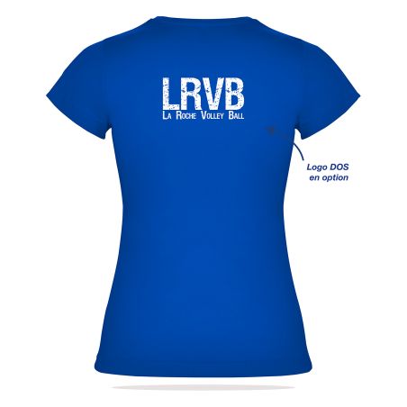 T-SHIRT COTON 155g Femme - R6627 - LA ROCHE VOLLEYBALL