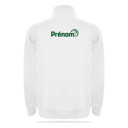SWEAT COTON ZIP 1/4 Adulte - R1109 - BIGANOS BASKET