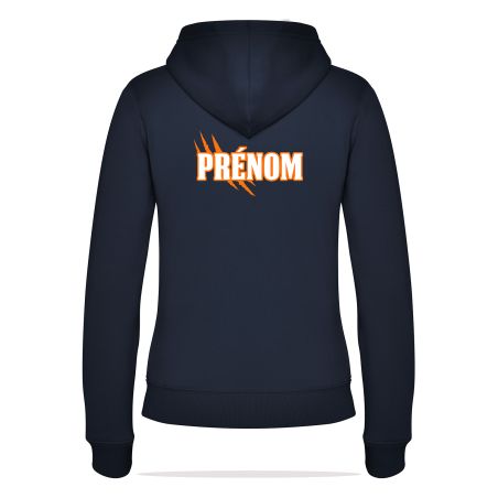 SWEAT ZIPPE CAPUCHE Femme - R6425F - PUYMOYEN BASKET