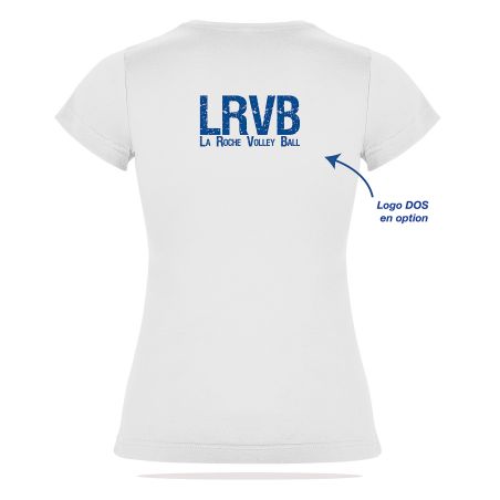 T-SHIRT COTON 155g Femme - R6627 - LA ROCHE VOLLEYBALL