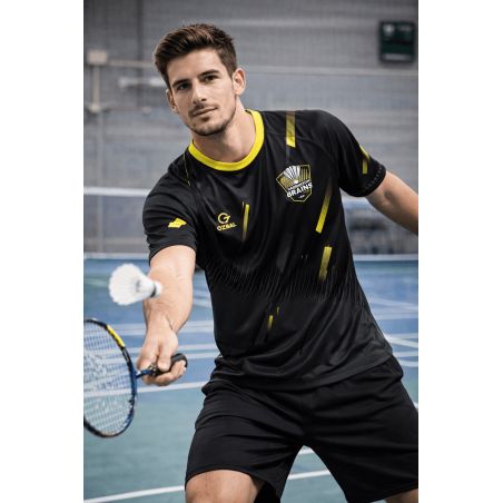 MAILLOT PRIMO PRINT MC Homme / Enfant - BUOZ-700SRH/E - BRAINS BADMINTON