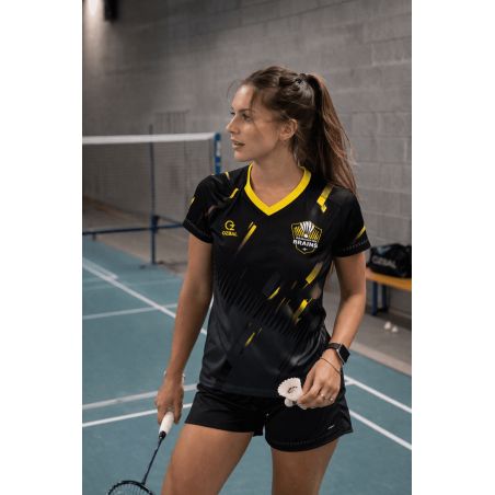 MAILLOT PRIMO PRINT MC Femme - BUOZ-700SRF - BRAINS BADMINTON