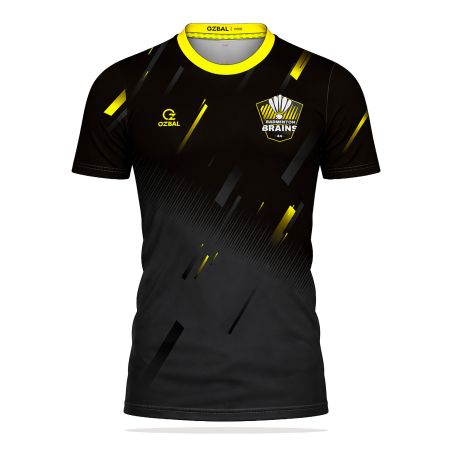 MAILLOT PRIMO PRINT MC Homme / Enfant - BUOZ-700SRH/E - BRAINS BADMINTON