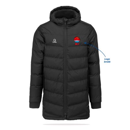 PARKA LONGUE DOUDOUNE BRODÉE Adulte - PA223 - JOINVILLE BASKET