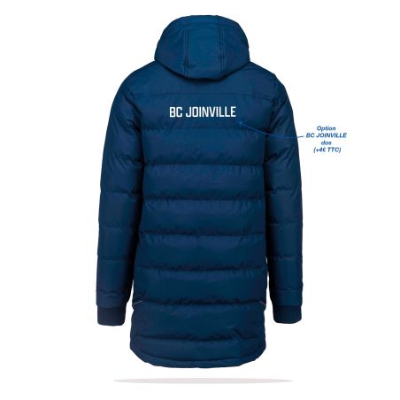PARKA LONGUE DOUDOUNE BRODÉE Adulte - PA223 - JOINVILLE BASKET