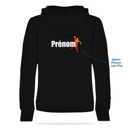 SWEAT CAPUCHE COTON Femme - R1068F - HANDBALL JANZÉ