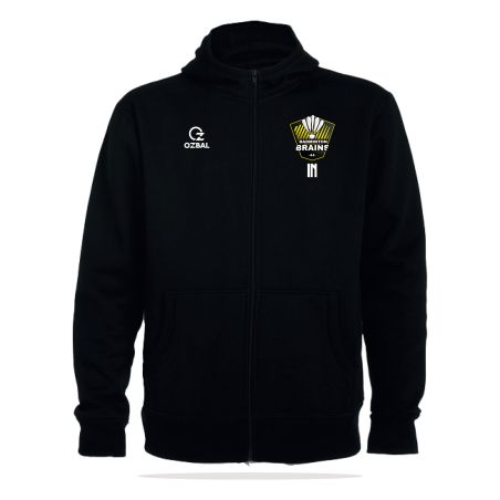 SWEAT ZIPPÉ CAPUCHE COTON Homme / Enfant - R6421H/E - BRAINS BADMINTON
