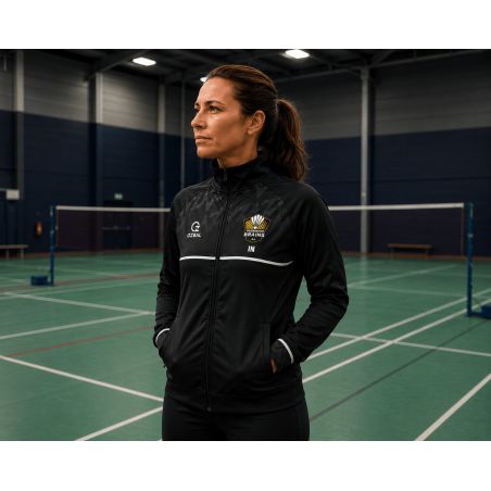 VESTE SURVÊTEMENT 1.2EVO PULSE Femme - AOZ-513F - BRAINS BADMINTON