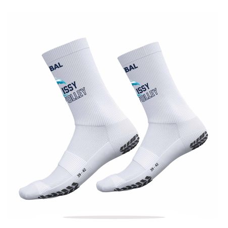 CHAUSSETTES VOLLEYBALL AVEC GRIP MI-HAUTES ELITE Sublimées - PA094 - ISSY VOLLEY