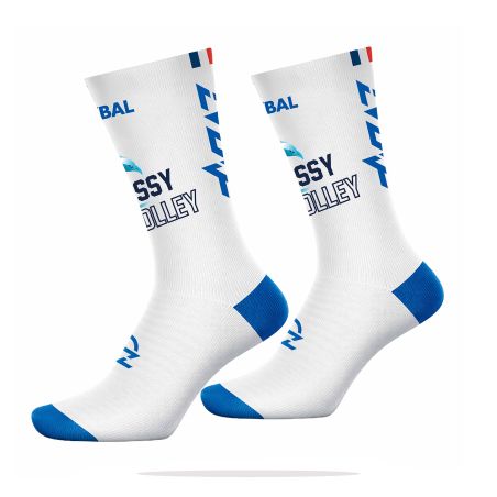 CHAUSSETTES MI-HAUTES VOLLEYBALL EVO PULSE Marquées - AKOZ-800MHP - ISSY VOLLEY