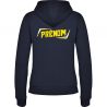 SWEAT ZIPPÉ CAPUCHE COTON BRODÉ Femme - R6425 - HBC TALANT