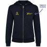 SWEAT ZIPPÉ CAPUCHE COTON BRODÉ Femme - R6425 - HBC TALANT
