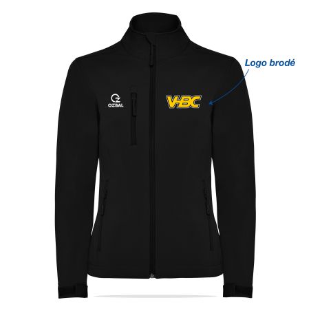 VESTE SOFTSHELL BRODÉE Femme - R6437 - VILLENAVE HANDBALL