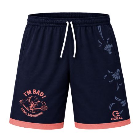 SHORT PRIMO PRINT Homme / Enfant - BUOZ-600SRH/E - PORNIC BADMINTON