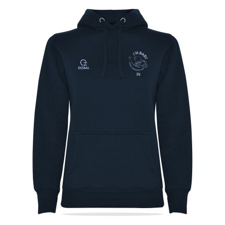 SWEAT CAPUCHE COTON Femme - R1068F - PORNIC BADMINTON