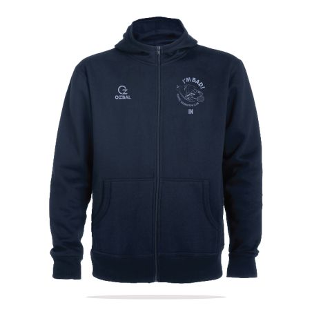 SWEAT ZIPPÉ CAPUCHE COTON Homme / Enfant - R6421H/E - PORNIC BADMINTON