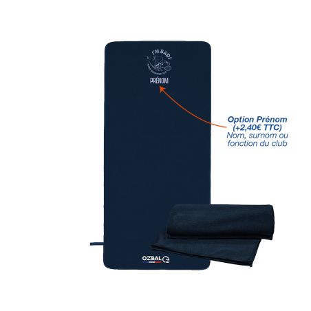 SERVIETTE SPORT EPONGE 30 x 50 - R7100P - PORNIC BADMINTON