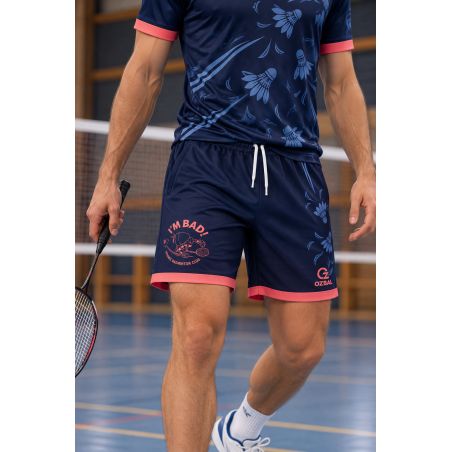 SHORT PRIMO PRINT Homme / Enfant - BUOZ-600SRH/E - PORNIC BADMINTON