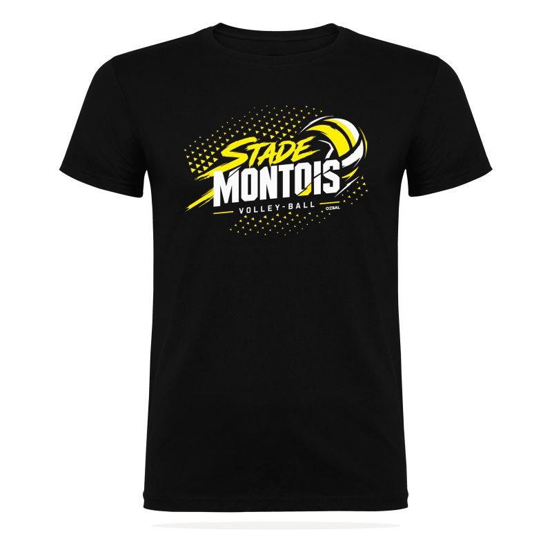 T-SHIRT COTON 155g Homme / Enfant - R6554 - STADE MONTOIS VOLLEY