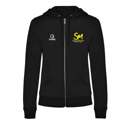 SWEAT ZIPPÉ CAPUCHE COTON BRODÉ Femme - R6425 - STADE MONTOIS VOLLEY