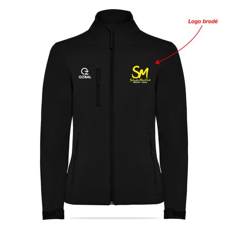 VESTE SOFTSHELL BRODÉE Femme - R6437 - STADE MONTOIS VOLLEY
