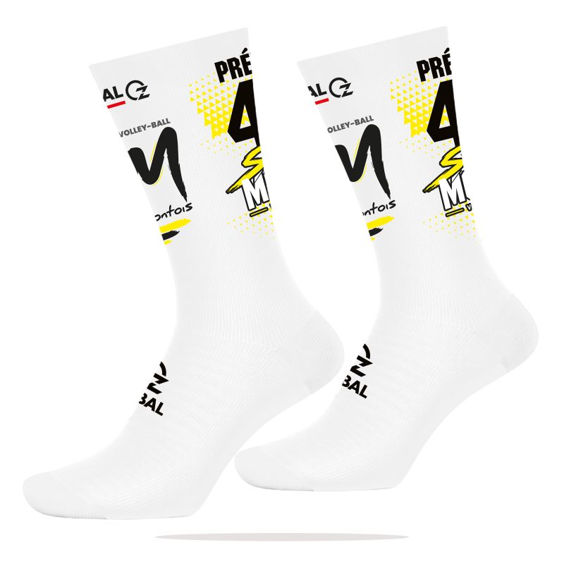 CHAUSSETTES MI-HAUTES CUSTOM Sublimées - HYOZ-800H - STADE MONTOIS VOLLEY
