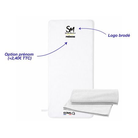 SERVIETTE SPORT EPONGE BRODÉE 38 x 68 - R7100P - STADE MONTOIS VOLLEY