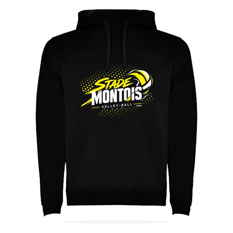 SWEAT COTON CAPUCHE  Homme / Enfant - R1067H/E - STADE MONTOIS VOLLEY