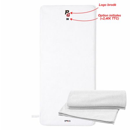 SERVIETTE SPORT EPONGE BRODÉE  60 x 145 - R7100G - ASBPG BASKET