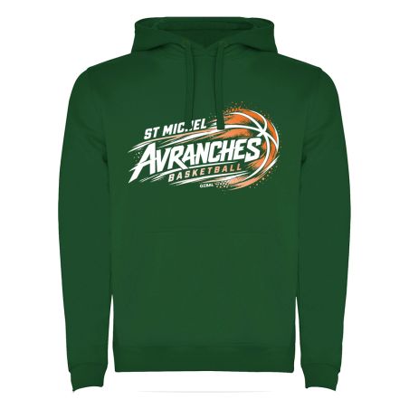 SWEAT COTON CAPUCHEUNISEXE - R1067 -ST MICHEL D'AVRANCHES BASKET