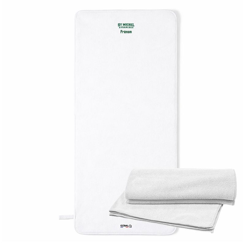 SERVIETTE SPORT EPONGE BRODÉE  60 x 145 - R7100G - ST MICHEL D'AVRANCHES BASKET