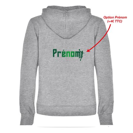 SWEAT CAPUCHE COTON Femme - R1068F - ST MICHEL D'AVRANCHES BASKET