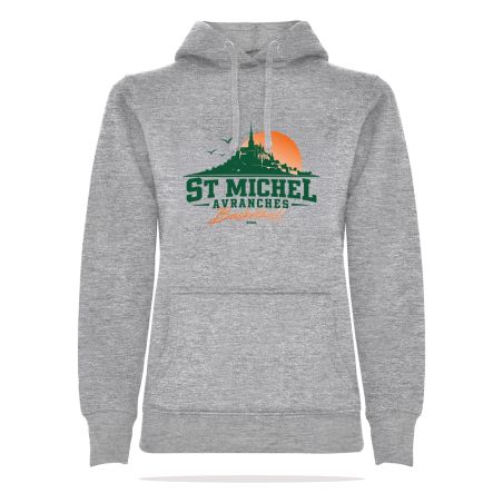 SWEAT CAPUCHE COTON Femme - R1068F - ST MICHEL D'AVRANCHES BASKET