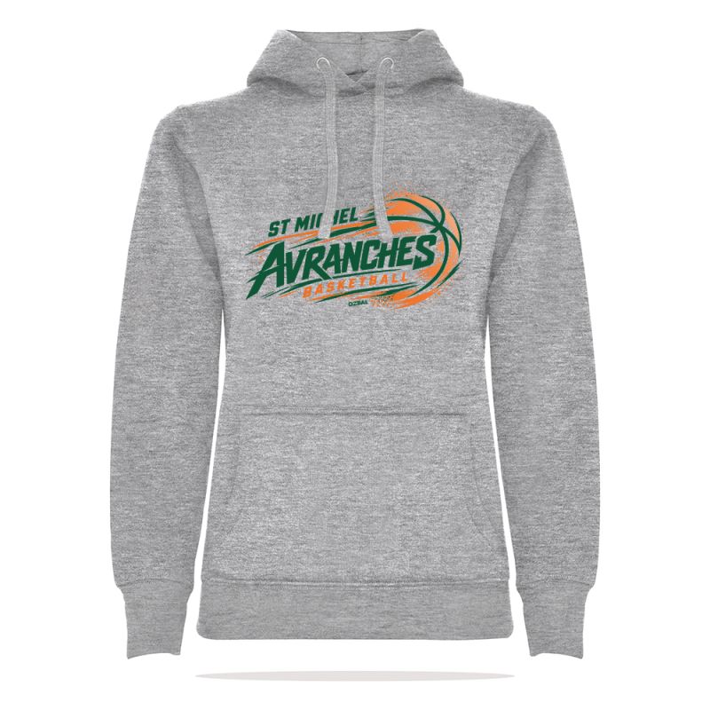 SWEAT CAPUCHE COTON Femme - R1068F - ST MICHEL D'AVRANCHES BASKET
