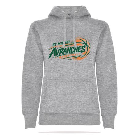 SWEAT CAPUCHE COTON Femme - R1068F - ST MICHEL D'AVRANCHES BASKET