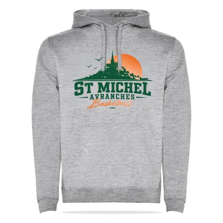 SWEAT COTON CAPUCHEHomme / Enfant - R1067H/E -ST MICHEL D'AVRANCHES BASKET