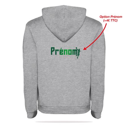 SWEAT COTON CAPUCHE  Homme / Enfant - R1067H/E -ST MICHEL D'AVRANCHES BASKET