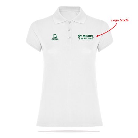 POLO COTON BRODÉ Femme - R6634 - ST MICHEL D'AVRANCHES BASKET