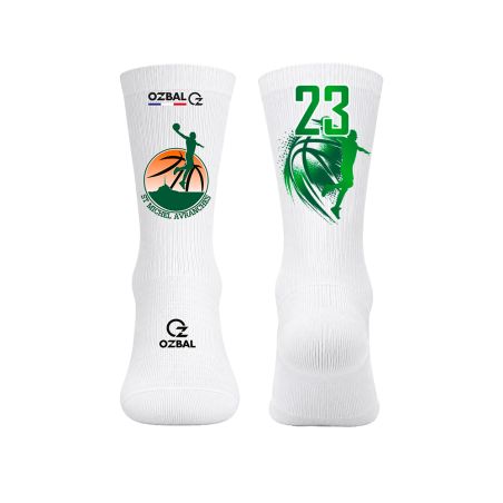 CHAUSSETTES MI-HAUTES Sublimées - HYOZ-800H - ST MICHEL D'AVRANCHES BASKET