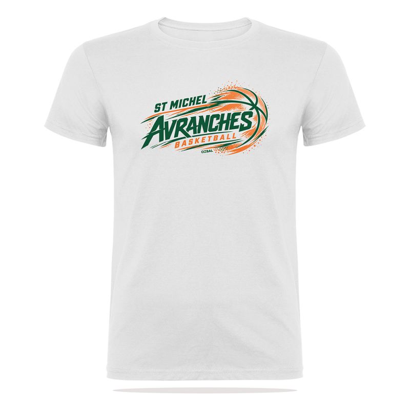 T-SHIRT COTON 155g Homme / Enfant - R6554 - ST MICHEL D'AVRANCHES BASKET