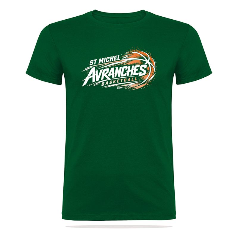 T-SHIRT COTON 155g Homme / Enfant - R6554 - ST MICHEL D'AVRANCHES BASKET