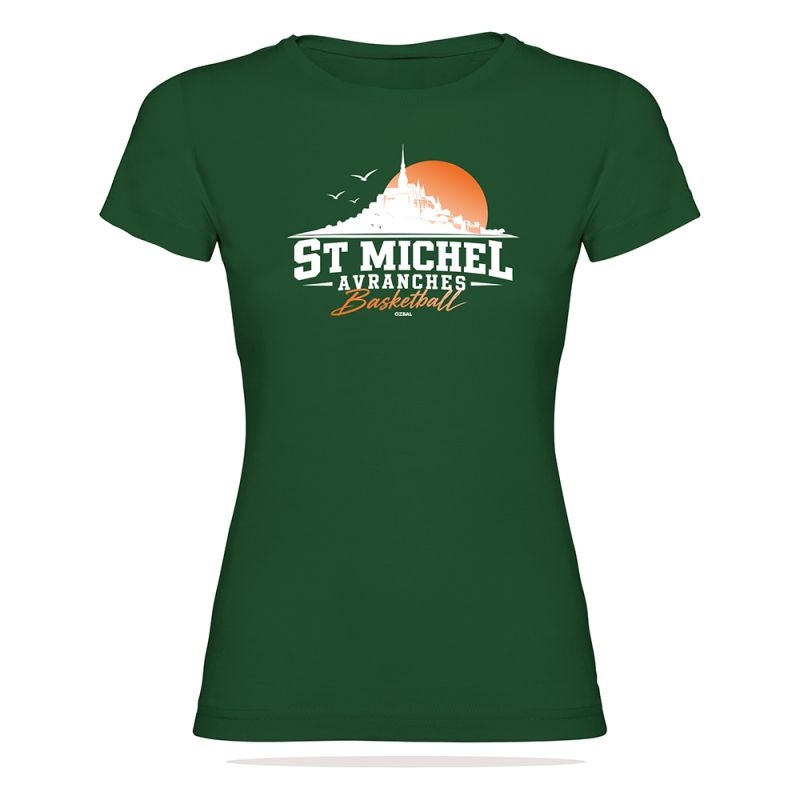 T-SHIRT COTON 155g Femme - R6627/R6646 - ST MICHEL D'AVRANCHES BASKET
